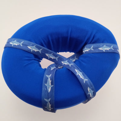 Royal Blue SHARKS! CNH Donut Pillow, for ear pain relief, freeshipping - CNH Donut Pillow